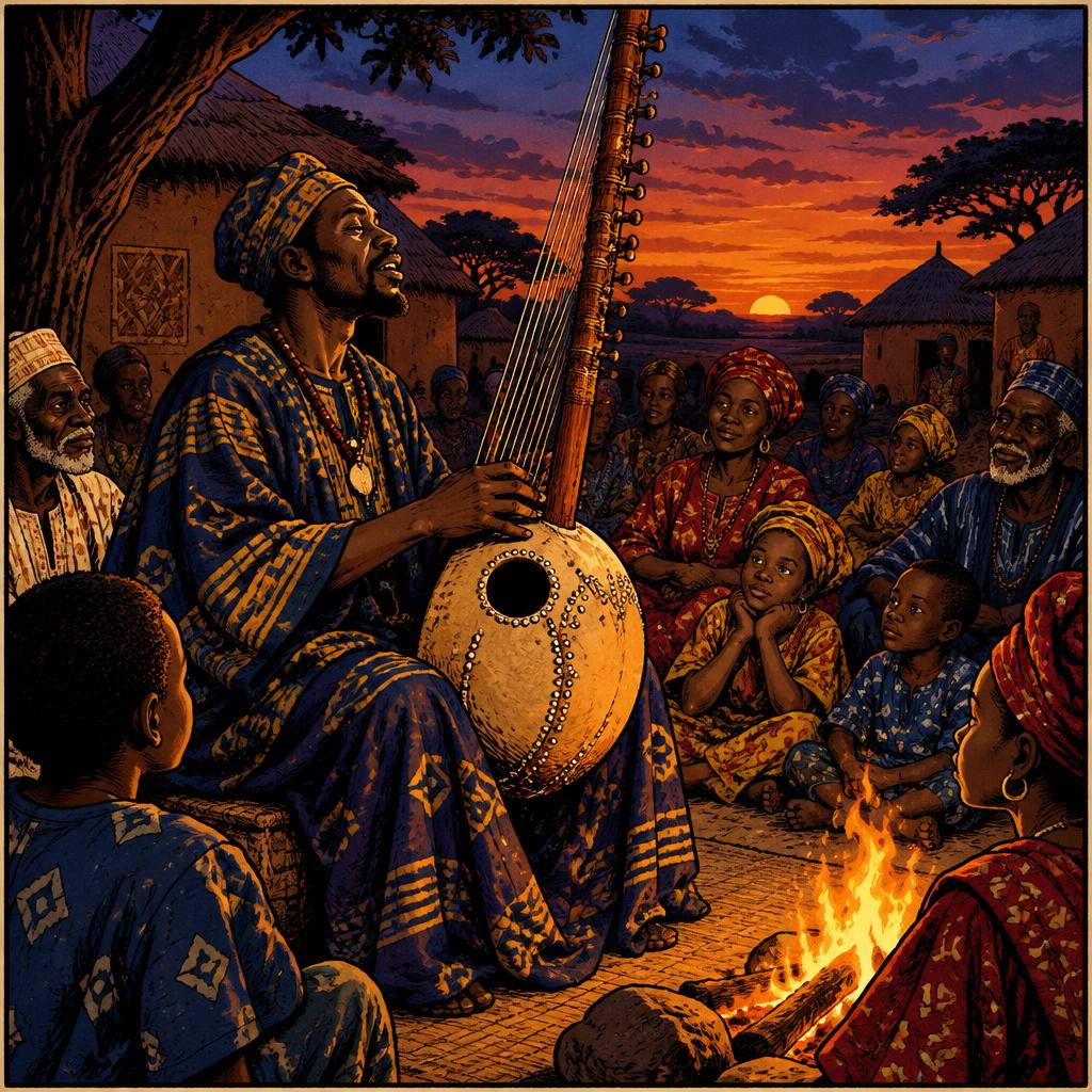 Illustration: A Library That Sings, The Mande world, West Africa